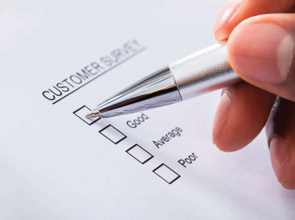 Form being filled in