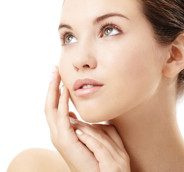 Lady with glowing skin